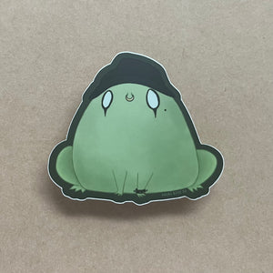 Emo Frog Sticker Sticker